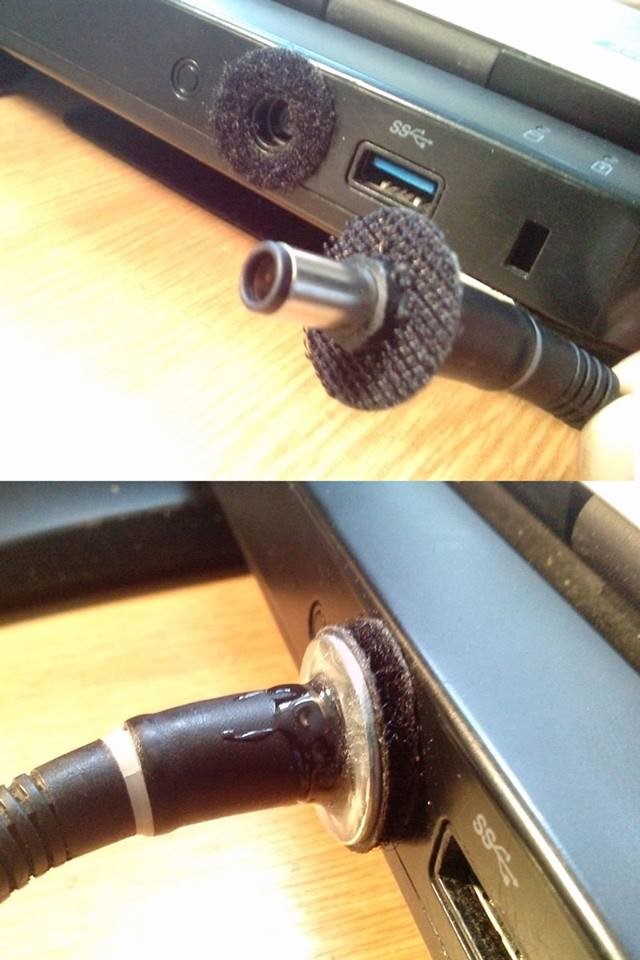 velcro laptop charger
