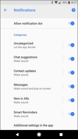 android oreo notification channels-12