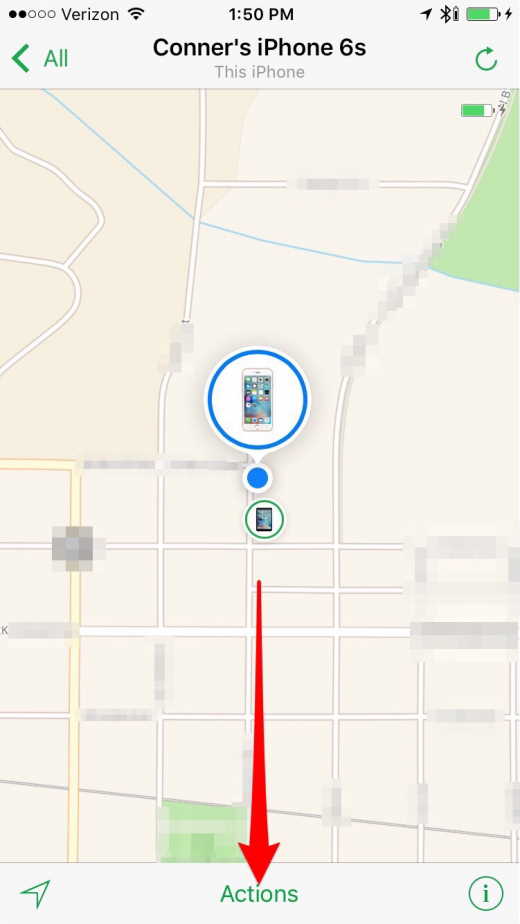 find my iphone when battery dead