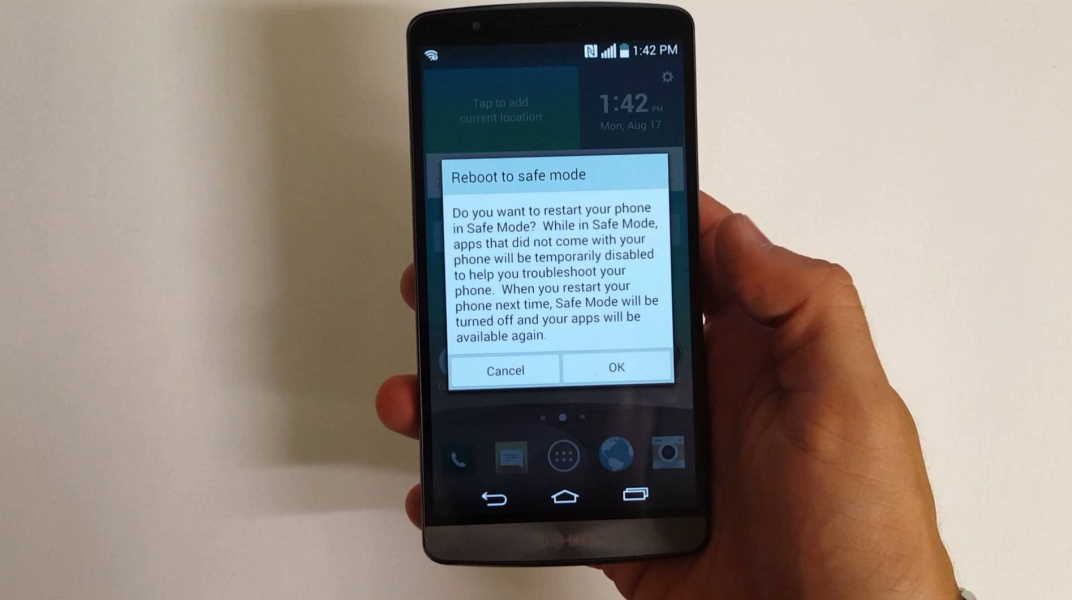 how to turn off safe mode on android