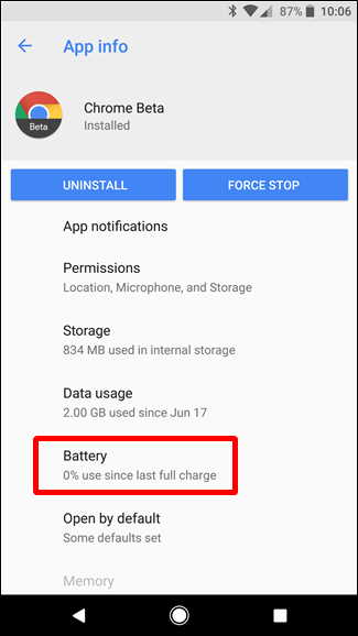 stop background apps to save battery android