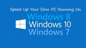 How to Speed Up Computer running Windows 10, 8 or 7