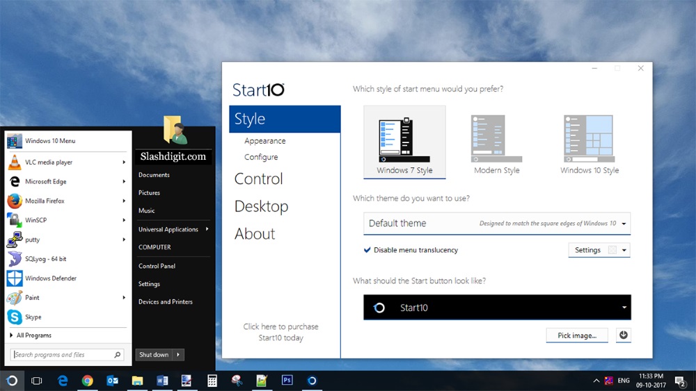 start 10 windows start menu replacement