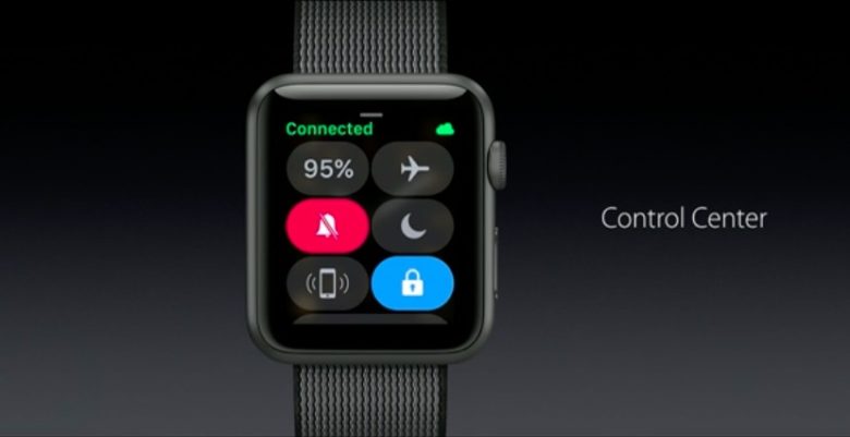 Apple Watch Series 3 Control Center