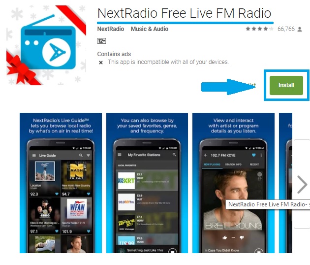NextRadio Free Live FM Radio App