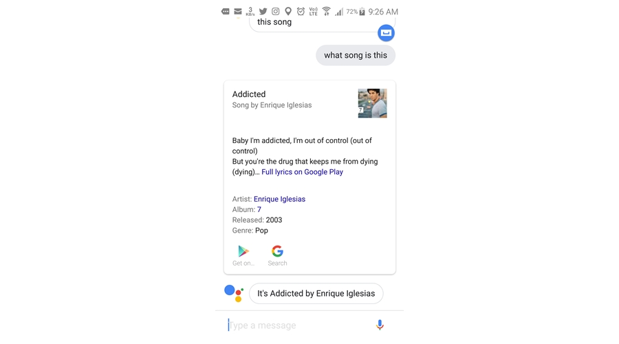 recognize songs using google assistant