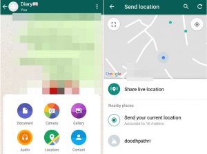 How to Share WhatsApp Static and Live location