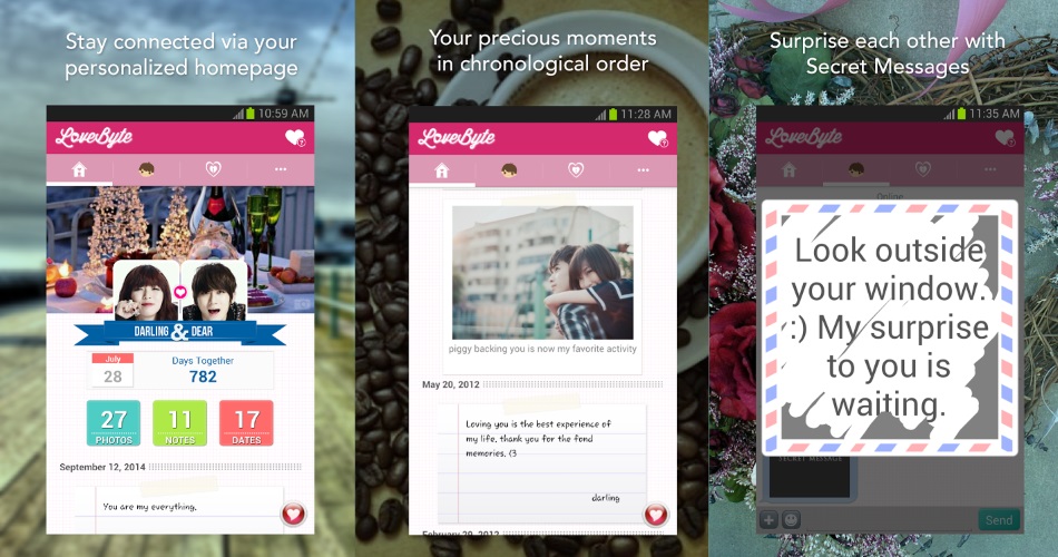 تطبيق LoveByte-أكثر 5 تطبيقات رومانسية  Android iPhone 