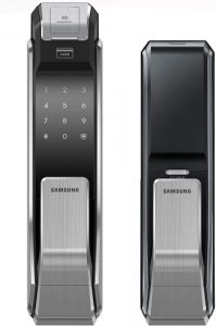 Samsung SHS-P718-LMK Push Pull Biometric Touchscreen Digital Door Lock