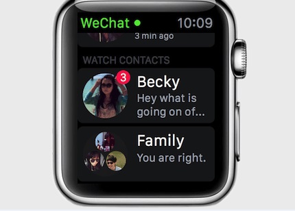 WeChat Apple Watch 3