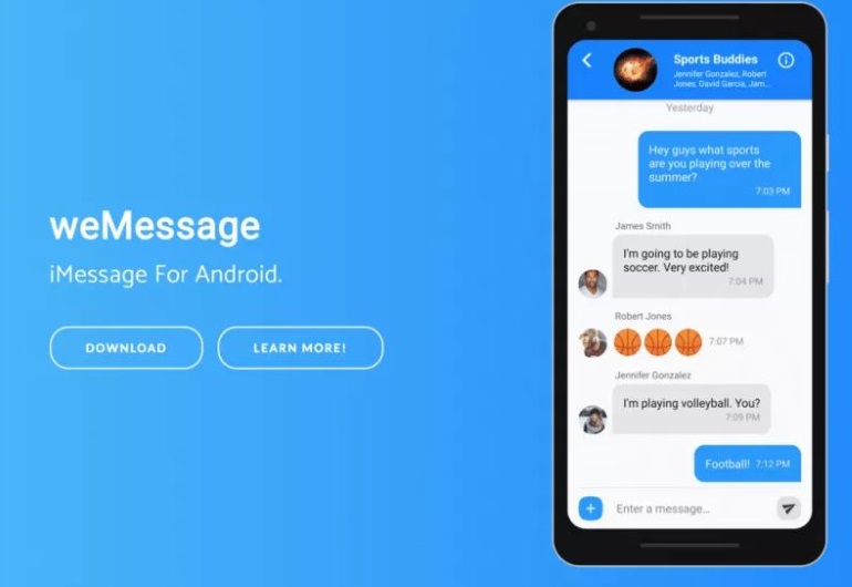weMessage-iMessage For Android