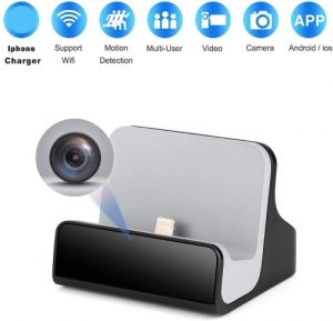 LIZVIE iPhone Charger Dock Spy Cam