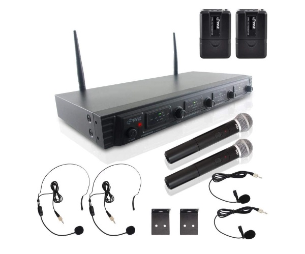 Pyle 4 Channel Wireless Microphone System