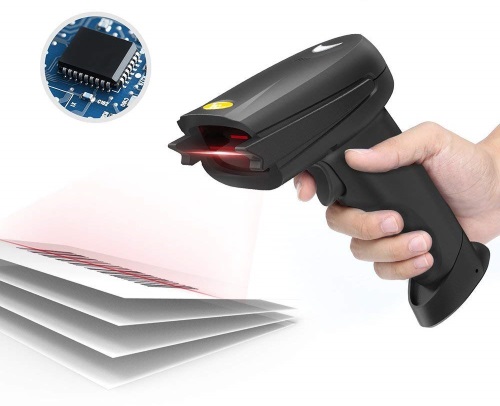 TaoTronics 2-in-1 Bluetooth and Wired Barcode Scanner