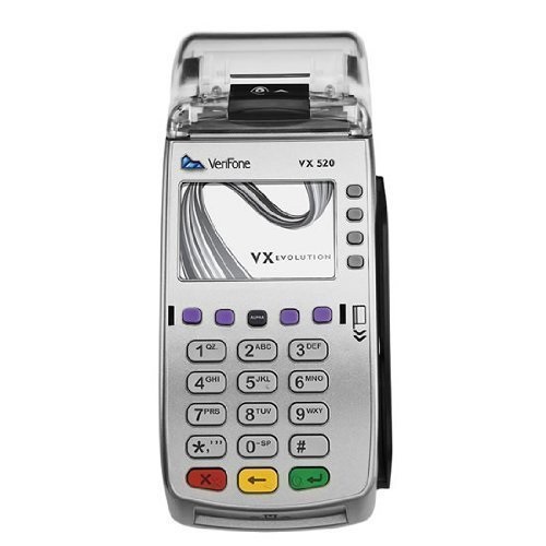 VeriFone VX520 Dual Comm Credit Card Machine with Smart Card Reader