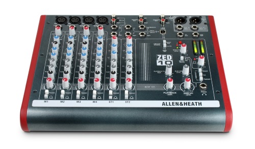 Allen & Health ZED-10 Four Mono Mic-Lines with 2 Active D.I. and 3 Stereo Line Inputs