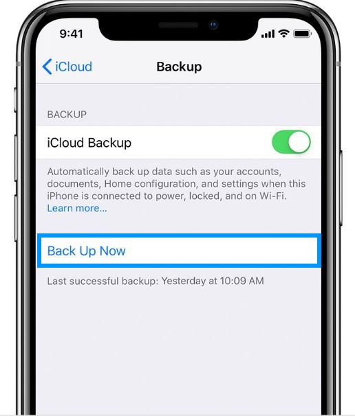how to backup iphone contacts to icloud