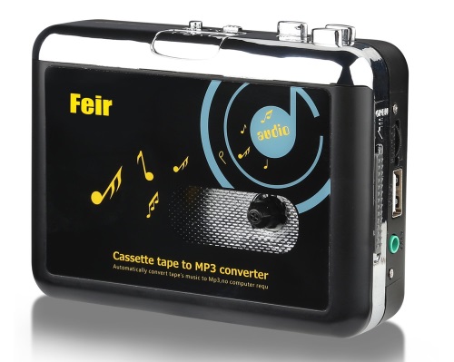 Feir Cassette Converter Portable Cassette to MP3 Converter Stereo USB Cassette Digital Tape