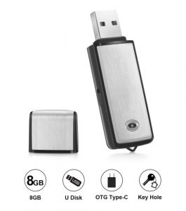 Lgsixe Voice Recorder USB Flash Drive 128bps Digital Voice Recording