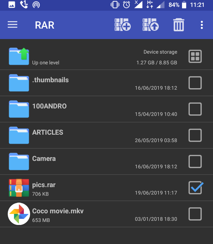 extract zip file on android