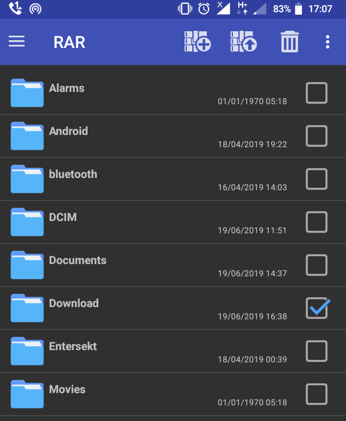 open tgz file using rar-app-for-android