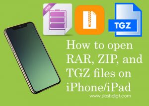 How to Open RAR ZIP TGZ files on iPhone & iPad