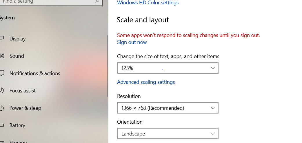 windows 10 scaling
