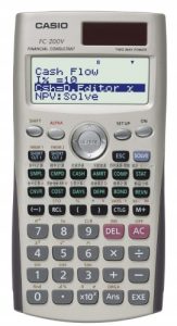 Casio FC-200V Financial Calculator with 4-Line Display