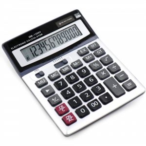 OFFIDIX TEN0080-2 Large Key Calculators Office Desktop Calculator