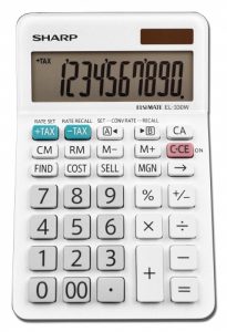 Sharp EL-330WB Standard Function Basic Desktop Calculator
