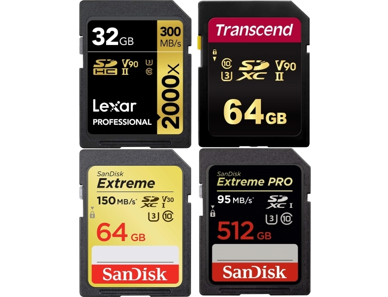 best SD cards for 4k video recording