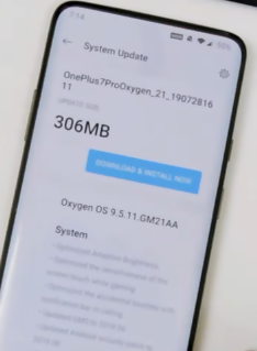 download and install system updates oneplus 7 pro