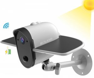 SOLIOM Outdoor Solar Battery Powered Security Camera