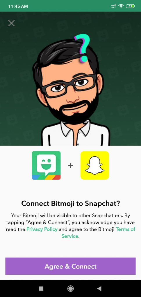 setup bitmoji on snapchat 2