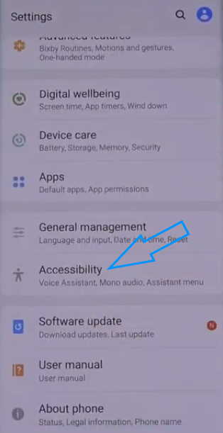 accessibility setting on samsung s10