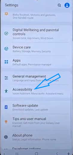accessibility settings on samsung s20