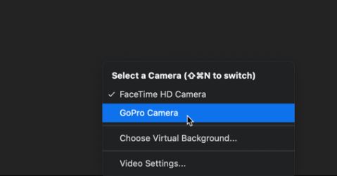 gopro webcam on zoom