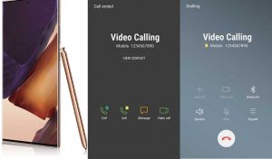 samsung galaxy note 20 ultra video calling