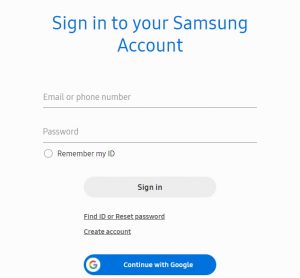 sign in samsung account two-step verification desktop