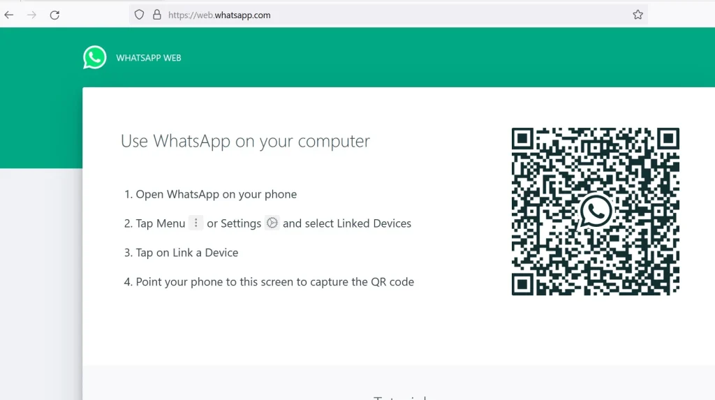 link device on whatsapp